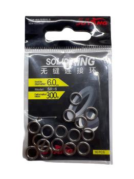 кольцо Solid Ring SR-4, 4mm, 95kg, уп.16 шт., Juyang