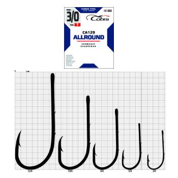 Крючки Cobra ALLROUND сер. CA129 разм. K005/0 5шт.