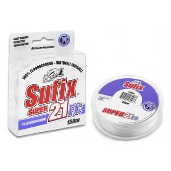 Леска SUFIX Super 21 Fluorocarbon прозрачная 150м 0.25мм 4,1кг
