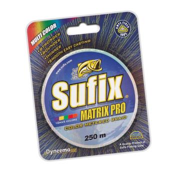 Леска плетеная SUFIX Matrix Pro разноцвет. 250м 0.40мм 45кг