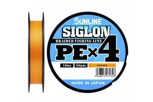 Плетеный шнур Sunline SIGLON PEх4 Orange 150m #2.0/35lb