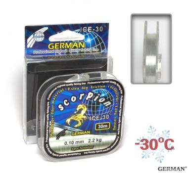 Леска GERMAN Scorpion ICE-30 30 m. 0.08 mm