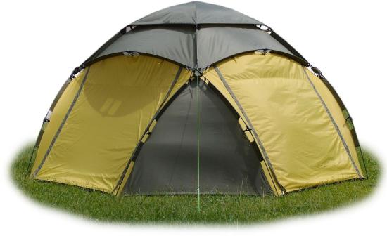 Шатёр автомат Cosmos 400, цвет: khaki / yellow-mustard