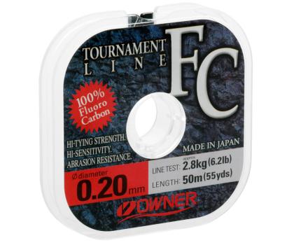OWNER Леска Tournament FC 50м 0,2мм 2,8кг