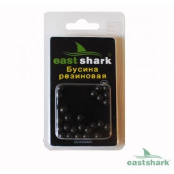 Силиконовая бусина черн. d6 20160601 EASTSHARK