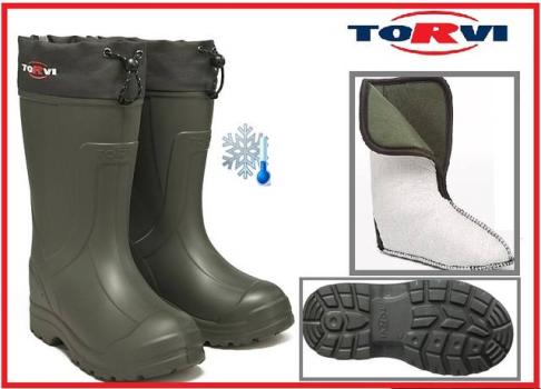 Сапоги зимние Torvi из ЭВА на - 45 град., 5-ти сл. вкладыш (гипоаллерг. трик.), цв. Олива, р. 46