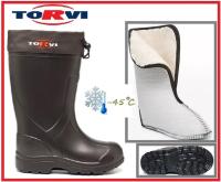 4-х сл. вкладыш (мех) Torvi  на - 40 град., с, цв. Черный, р. 40-41 (Сапоги зимние из ЭВА в подарок)_0