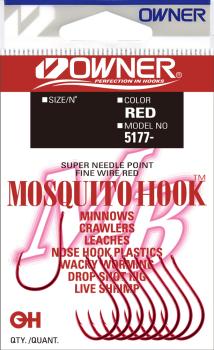 Одинарные крючки Owner 5177-073-04 red