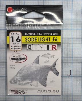 Крючки Gurza-SODE LIGHT (F6) R №16 (7шт/уп)