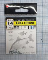 Крючки Gurza-AKITAKITSUNE RING BL №14 (10шт/уп)_1