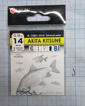 Крючки Gurza-AKITAKITSUNE RING BL №14 (10шт/уп)