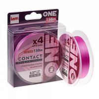 Плетеная леска №ONE CONTACT Х4-150 (pink) 0.3PE