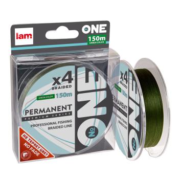 Плетеная леска №ONE Permanent 4X-150 (Green) 0.20 мм