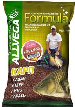 Прикормка Allvega Formula Carp Carassin 0,9кг (карп, карась,тутти-фрутти )