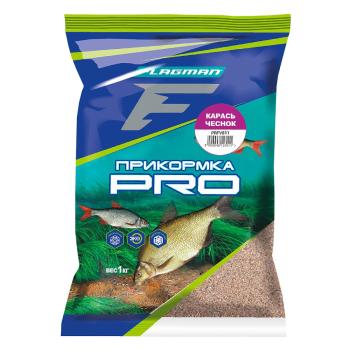 F-FISHING Прикормка для рыбы PRO Карась Чеснок 1кг