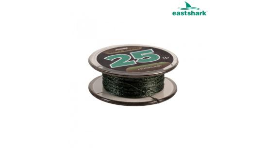 Поводковый мат-ал мягкий Solid green camo 25 lb 20 m EastShark