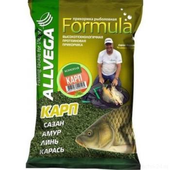 Прикормка Allvega Formula Carp Hemp 0,9кг (карп конопля)
