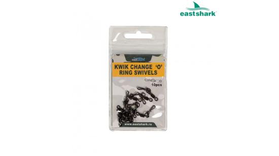 Карабин быстросъём с вертлюгом и кольцом (KWIK CHANGE 