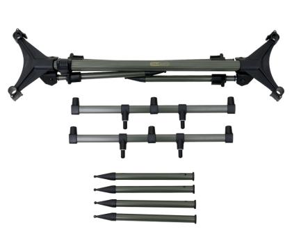 CARP PRO Род-под на 3 удилища Black телескоп. 4 ноги