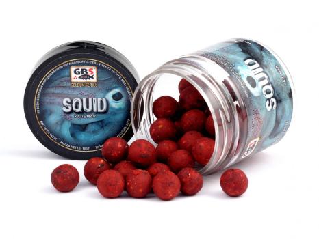 Бойлы GBS Baits тонущие насадочные 15мм 100гр Squid Кальмар