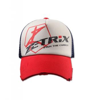 Бейсболка Zetrix Cap ZC-1602 Red Beak, Nany Mesh (синяя сетка-красный козырек)