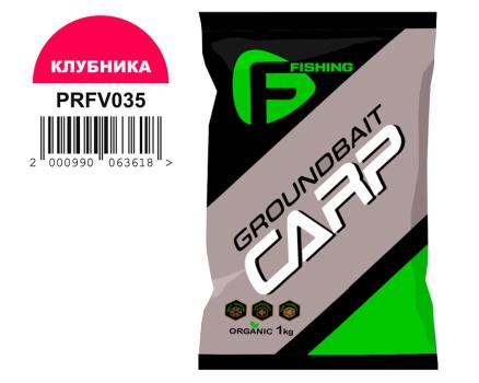F-FISHING Прикормка для рыбы CARP Клубника  1кг