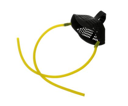FLAGMAN Запасная резина для рогатки с чашей и 4-мя стяжками Medium Yellow Elastic With Pounch