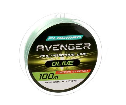 FLAGMAN Леска Avenger Olive Line 100м 0,20мм 4,2кг/9,3lb
