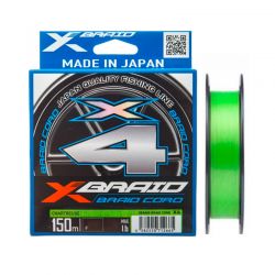 Шнур плетёный Ygk X-Braid Braid Cord  X4 150m #2.0/30lb chartreuse