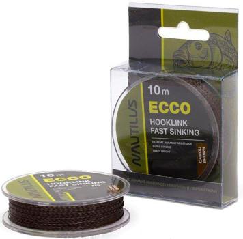 Поводковый материал Nautilus Ecco 25lb 10м Camou Brown