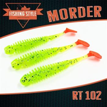 Силиконовая приманка Fishing Style Morder 5,4 in 137мм # 102 Lime RT