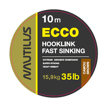 Поводковый материал Nautilus Ecco 35lb 10м Camou Brown
