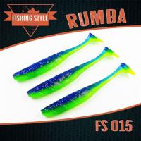 Силиконовая приманка Fishing Style Rumba 5,5 in 140мм # 015 Dark blue lime