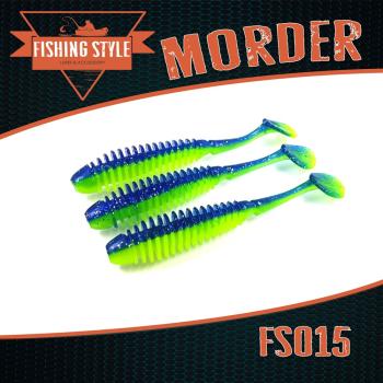 Силиконовая приманка Fishing Style Morder 5,4 in 137мм # 015 Dark blue lime RT