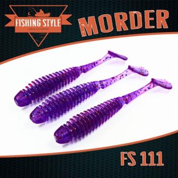 Силиконовая приманка Fishing Style Morder 5,4 in 137мм # 111 Deep purple