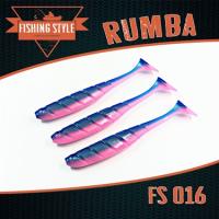 Силиконовая приманка Fishing Style Rumba 5,5 in 140мм # 016 Ink-pink