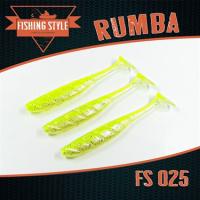 Силиконовая приманка Fishing Style Rumba 5,5 in 140мм # 025 Shiny Lime