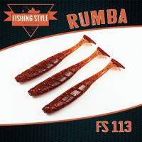 Силиконовая приманка Fishing Style Rumba 5,5 in 140мм # 113 Motor oil