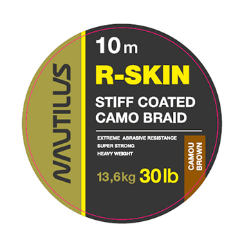 Поводковый материал Nautilus R-Skin 30lb 10м Camou Brown
