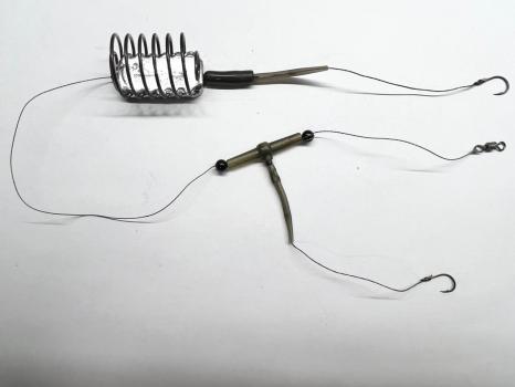 Кормушка в сборе с амортизатором и отводом 80 грамм (кр.VMC 7102 BN №04)