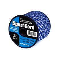 Шнур плетеный Sport Cord 2,5 мм, тест 150 кг, 12 прядей, 40 м, двухцветный, катушка