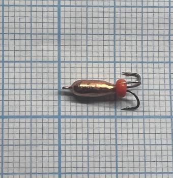 мормышка Чёртик медь гальваника, d=3mm