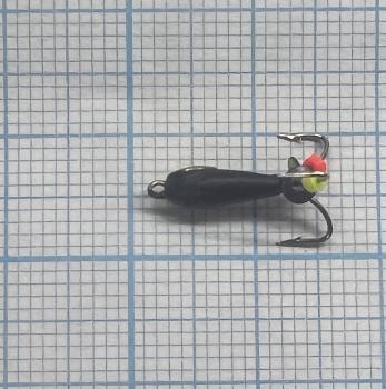 мормышка Чертик с коронкой d=3,0mm, 0,8гр. золото