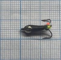 мормышка Чертик с коронкой d=4,0mm, 1,5гр. серебро