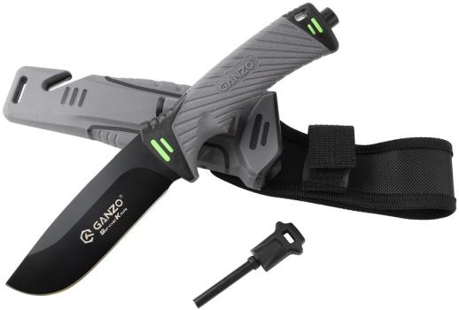 Нож туристический Ganzo G8012-GY серый