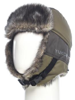 Шапка ушанка зимняя Yukon Ice цвет Хаки ткань Breathable (Размер 56-58)