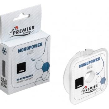 Леска MONOPOWER ICE 0,14mm/30m Clear Nylon (PR-MI-T-014-30) PREMIER fishing