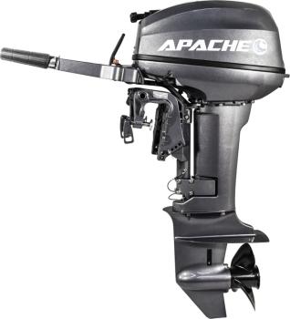 Лодочный мотор 2-х тактный Apache T 9.9 BS с баком 24 л.