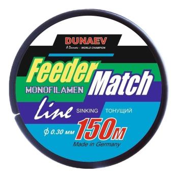Леска Dunaev Feeder-Match Sinking Black 0.30мм 150м