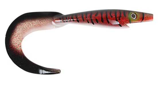 Силиконовая приманка Strike Pro Giant Pig Tail, 400 мм, 150 гр, цвет: Burbot